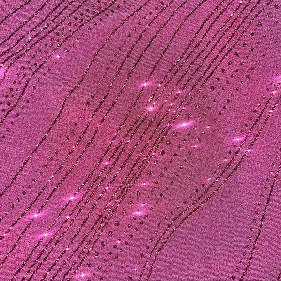 Vintage A. Byer Burgundy Shimmer Cocktail Dress Size Medium - Picture 5 of 8